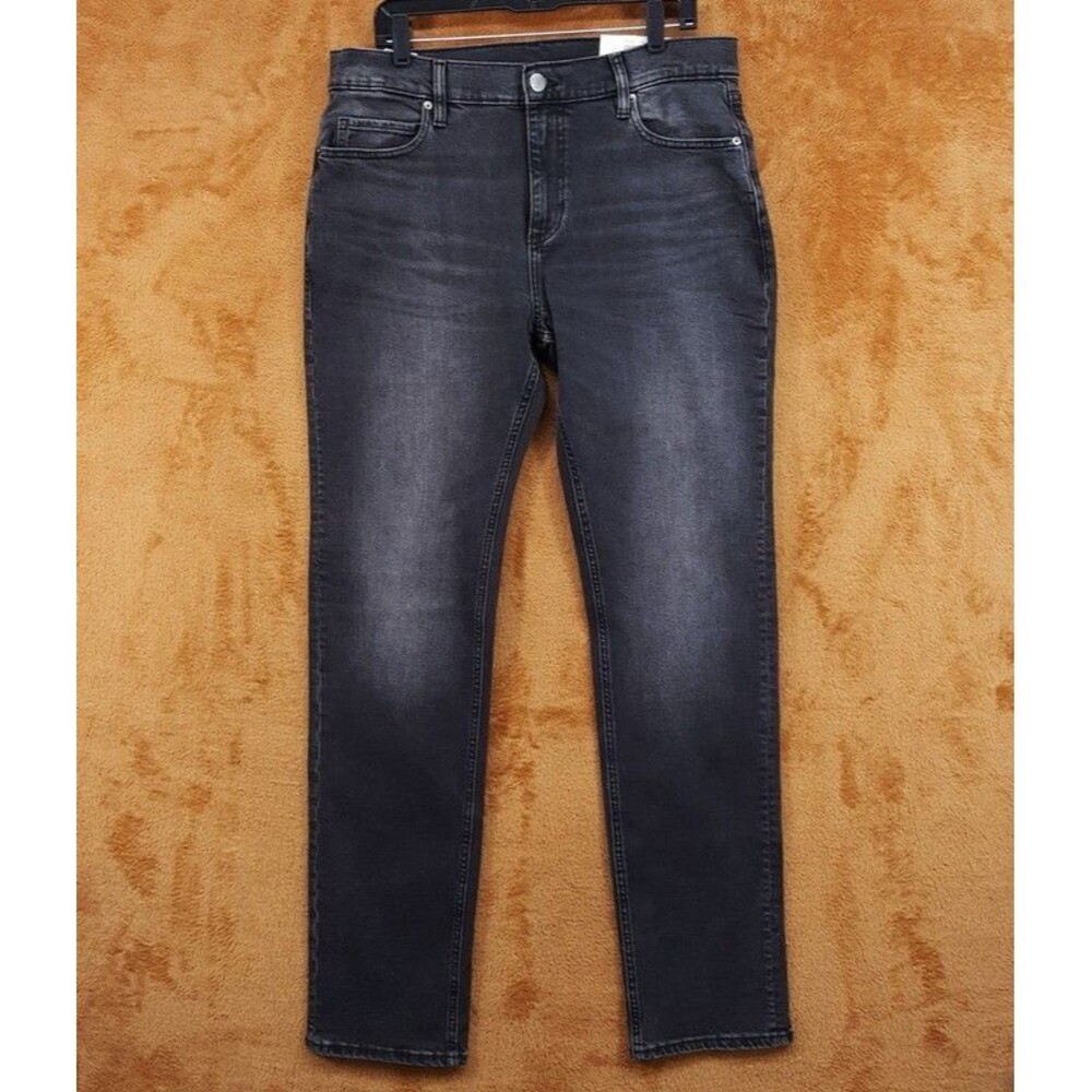 MODE OF ONE Jeans Mens Size 34x34 Grey Charcoal Wash Slim Fit Stretch Denim